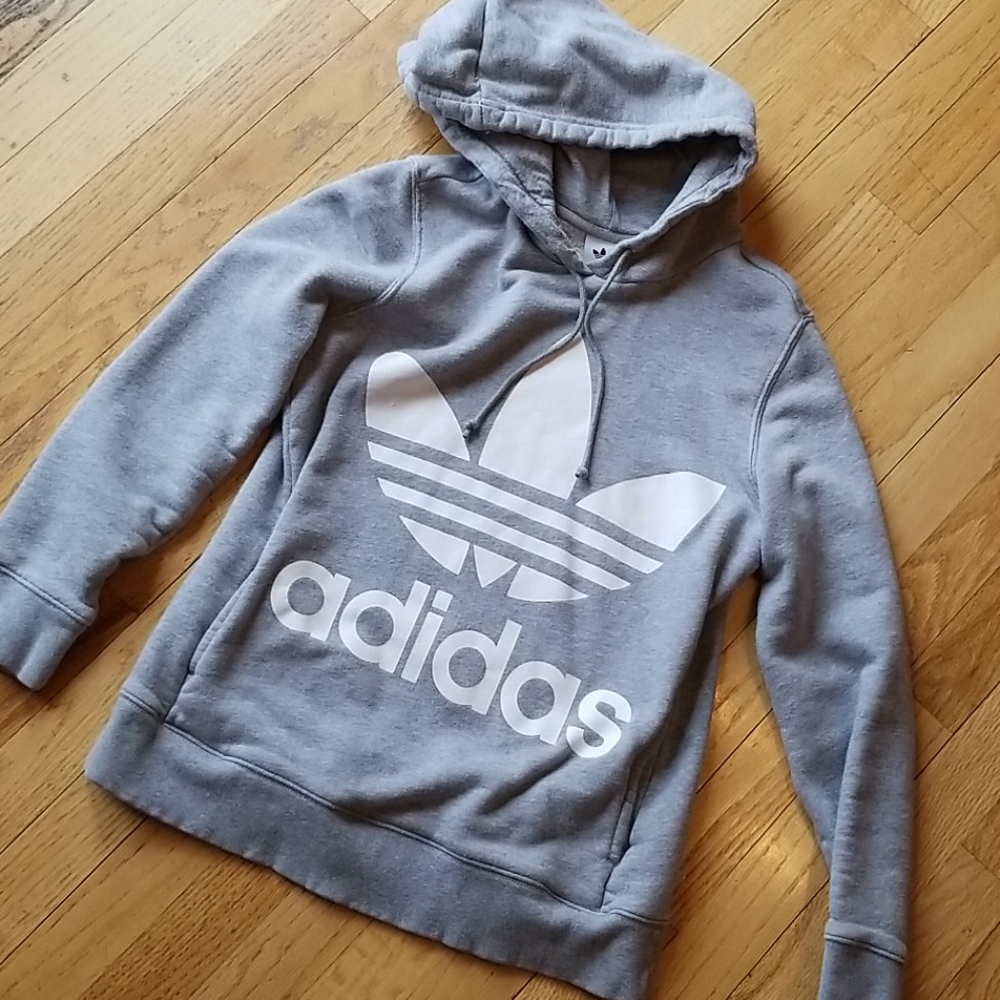 Adidas gray hoodie women's XS